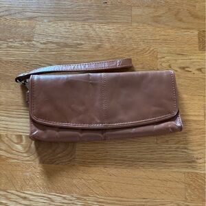 Brown Leather Clutch